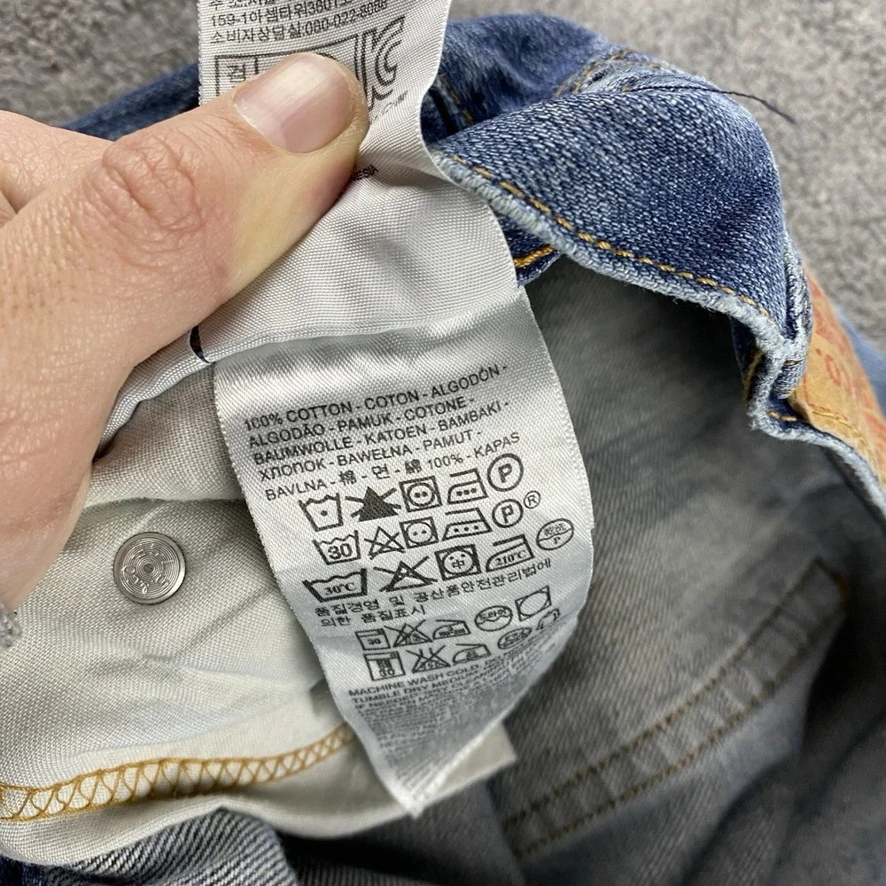 Levis 559 Relaxed Straight Fit Jeans Mens 38x32 Blue Medium‎ Wash Mid Rise